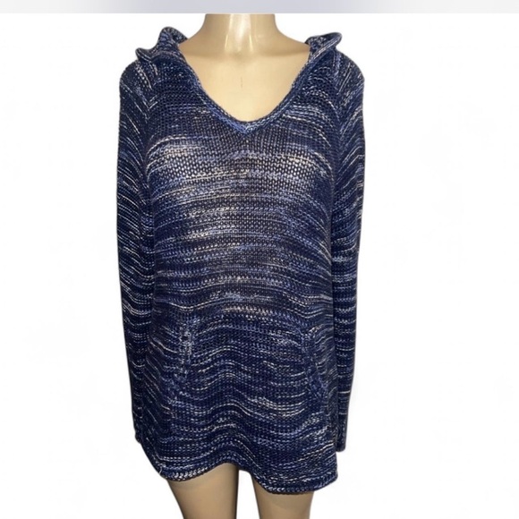 Eddie Bauer Blue Mélange Kangaroo Pocket Hoodie XL - Picture 1 of 8